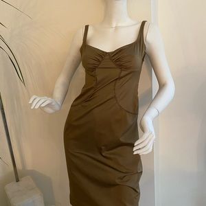 GUCCI Vintage Brown dress Tom Ford designed it